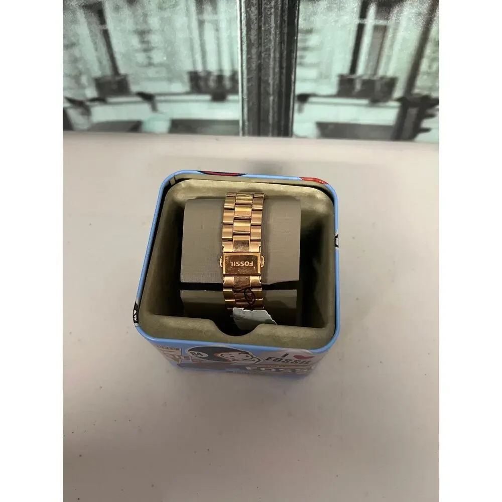 Fossil ES4156 Atwater Rose Gold Square Stainless Steel Ladies Quartz Watch